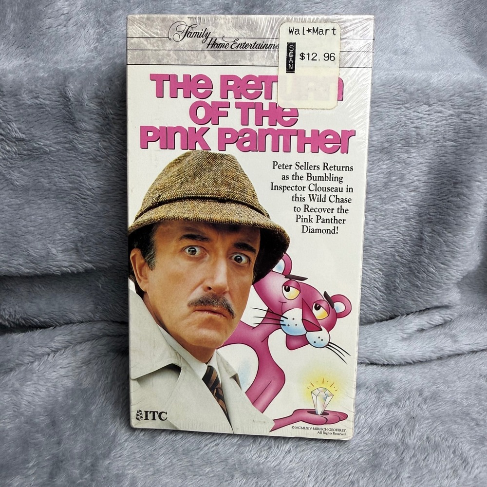 The Return of the Pink Panther VHS 1993 Factory Sealed Peter Sellers ITC FHE